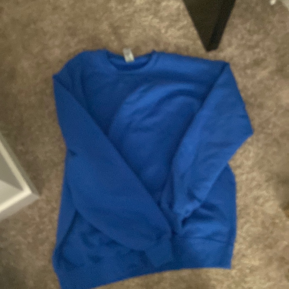 Blue gildan crewneck